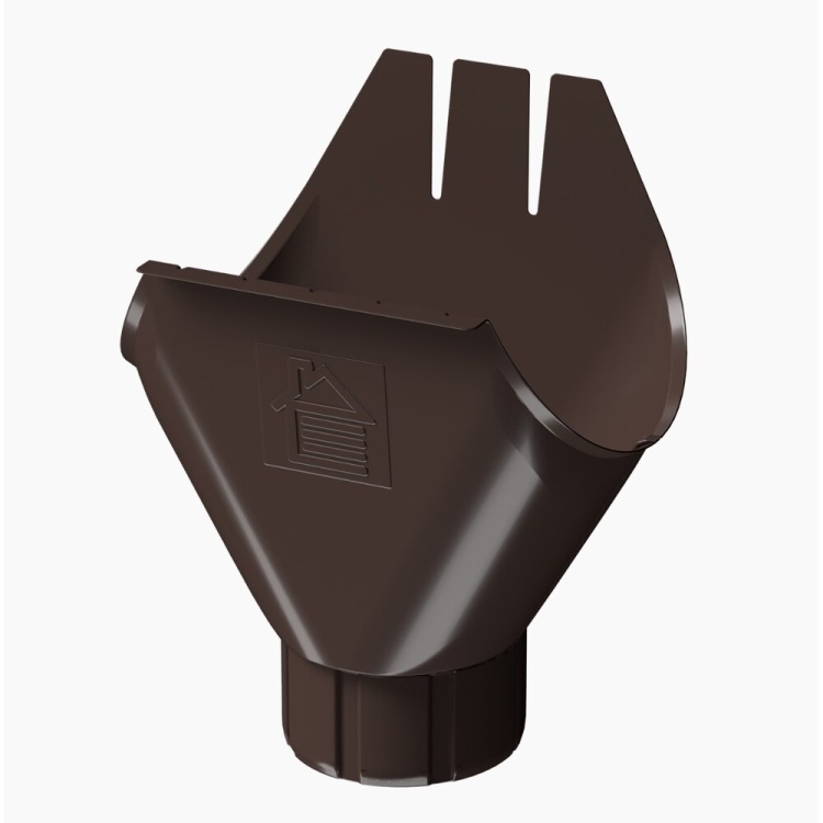 Воронка желоба DOCKE STAL Premium D125, шоколад