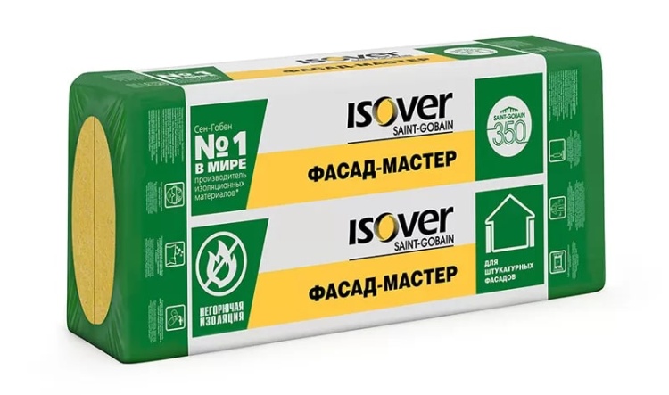 Утеплитель Изовер Фасад Мастер 1000х600х130 мм, 3 шт. уп