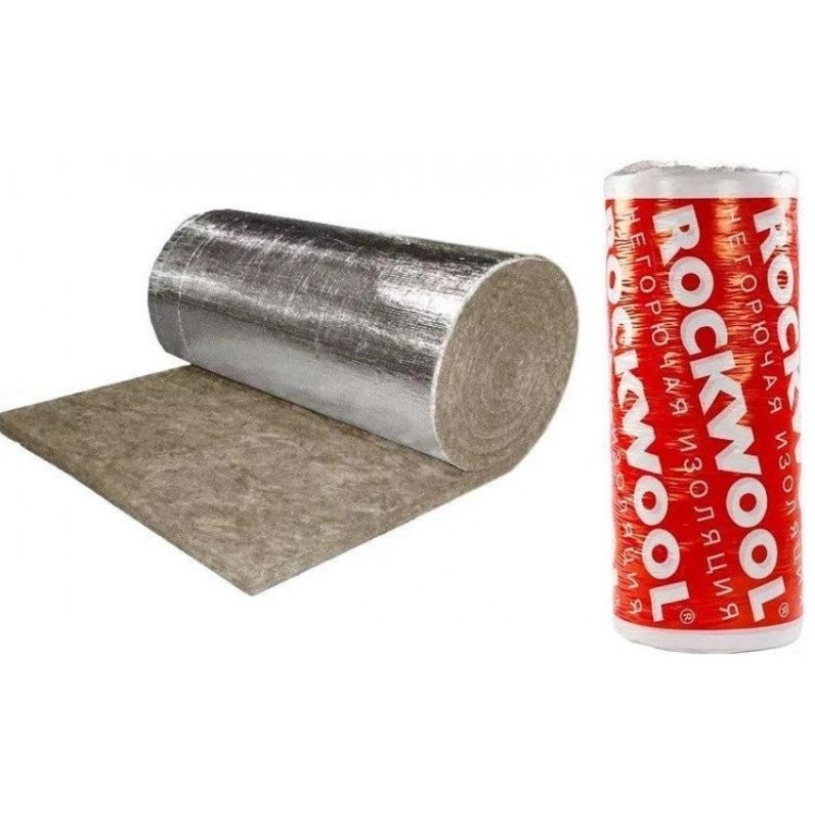 Утеплитель Rockwool Вайред Мат I 105 Кашированный фольгированный 2000х1000х70 мм