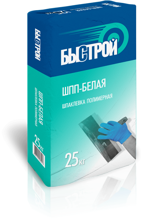 БЫСТРОЙ Шпаклевка полимерная ШпП-белая, мешок 25кг/48под