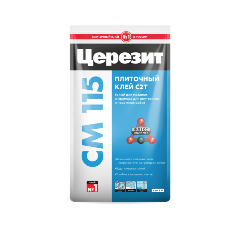 Ceresit CM 115 Клей д/мрамора и мозаики (25кг)/48 под.