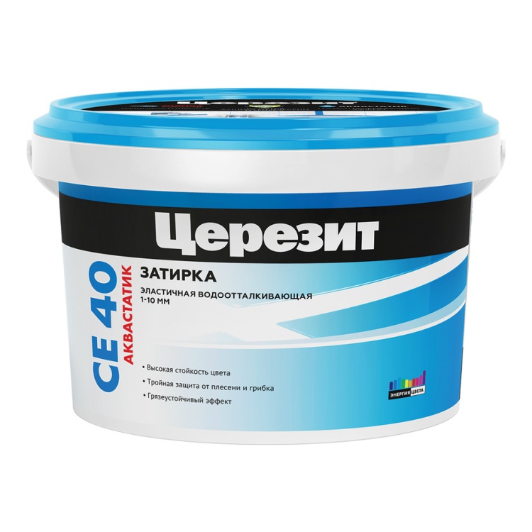 Затирка CERESIT СЕ 40 серая ,2кг 